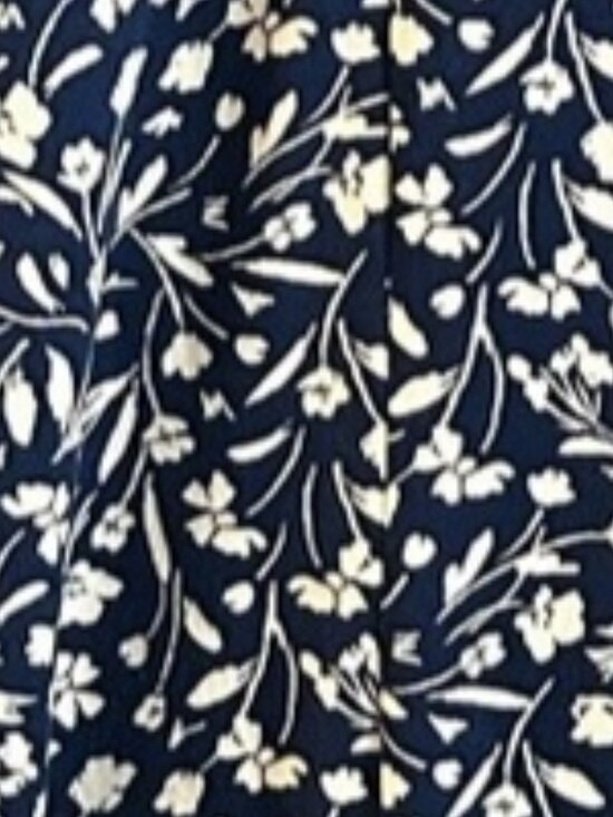 Dresses & Skirts - Fortune + Ivy Blue & White Floral V-Neck Dress - Size 2X